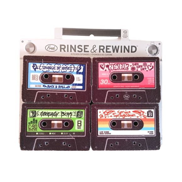 NWT Genuine Fred Mix Tapes Cassette Sponges, Assorted - Picture 1 of 4